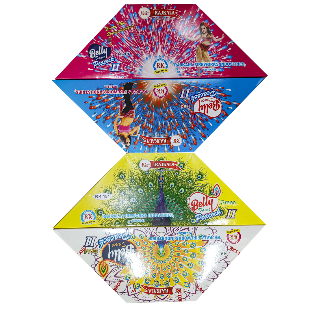 Peacock Belly Dance ( 3 Face  ) | 1 Box