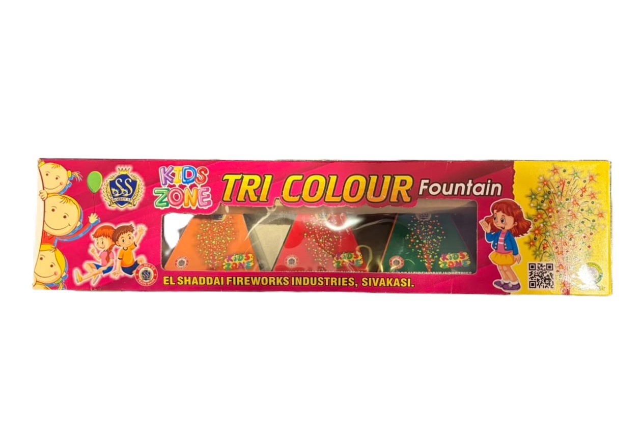Tri color Kids Zone | 1 Box | 5 Pcs
