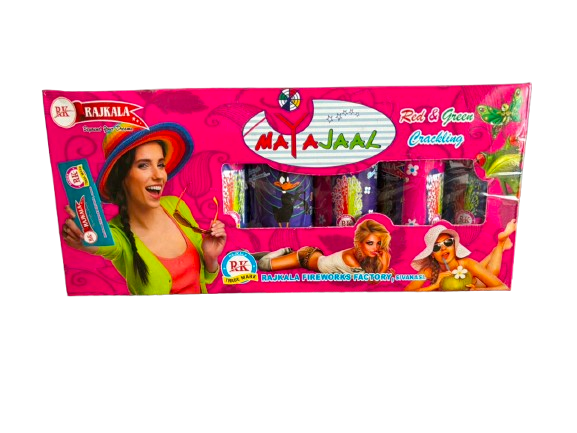 Mayajaal Red & Green Crackling | 1 Box | 5 Pce