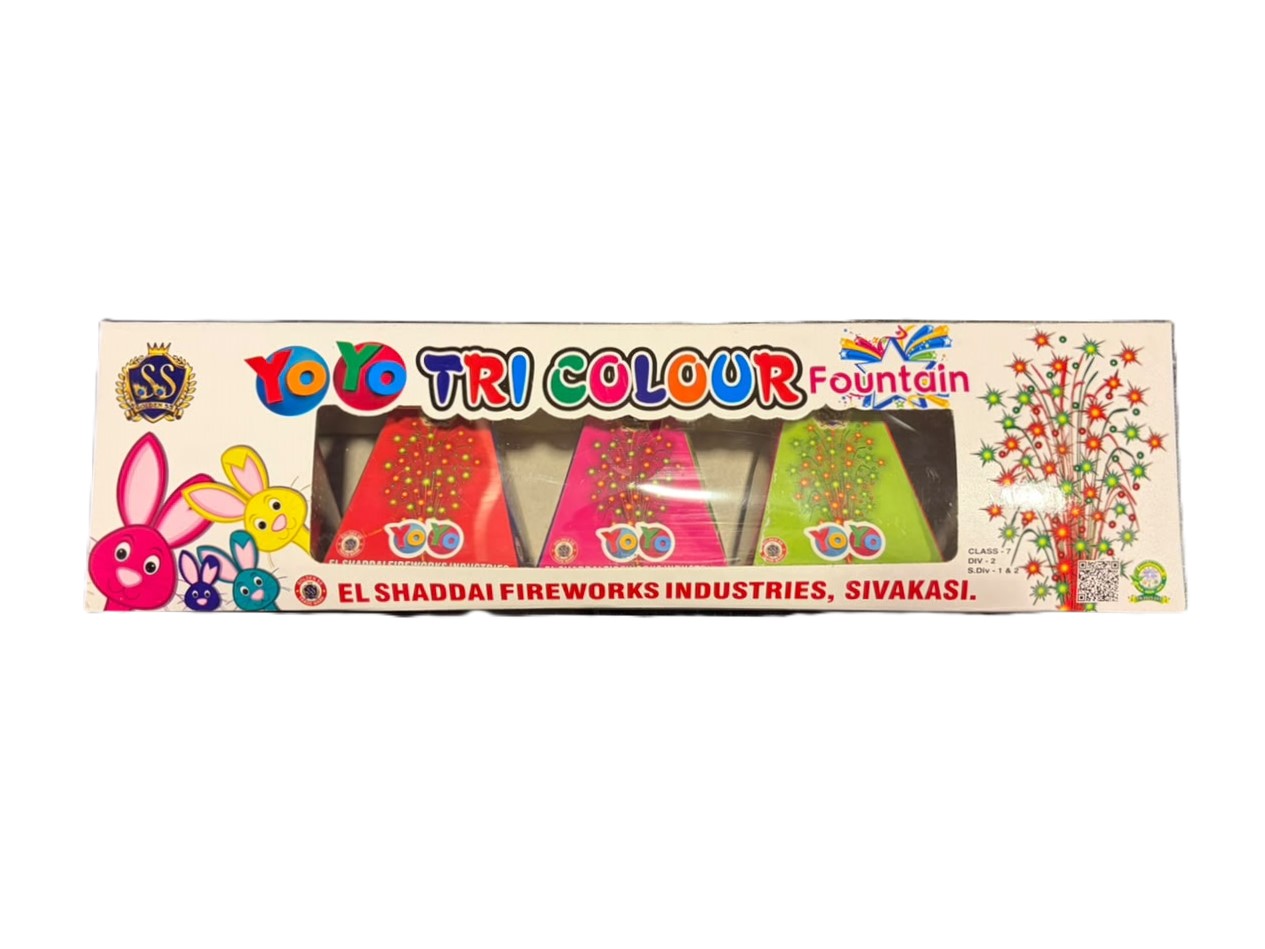 Tricolor YO YO | 1 Box | 5 Pcs